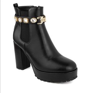 NWT Juicy Couture women python ankle bootie